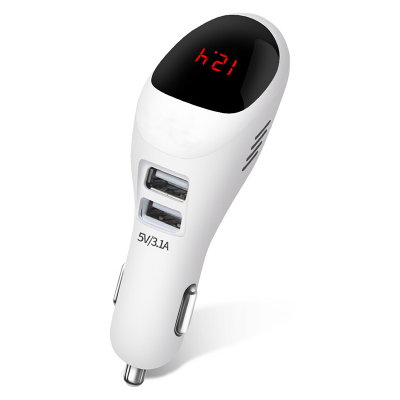 QX-Z-017 ionic car air cleaner purifier 12v car charger ionizer air purifir with USB ports