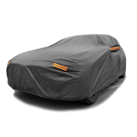 CY-S-011 Durable Waterproof Sunproof fireproof car protector cover 3 layer fabric PE PVC composite Cotton Car Cover